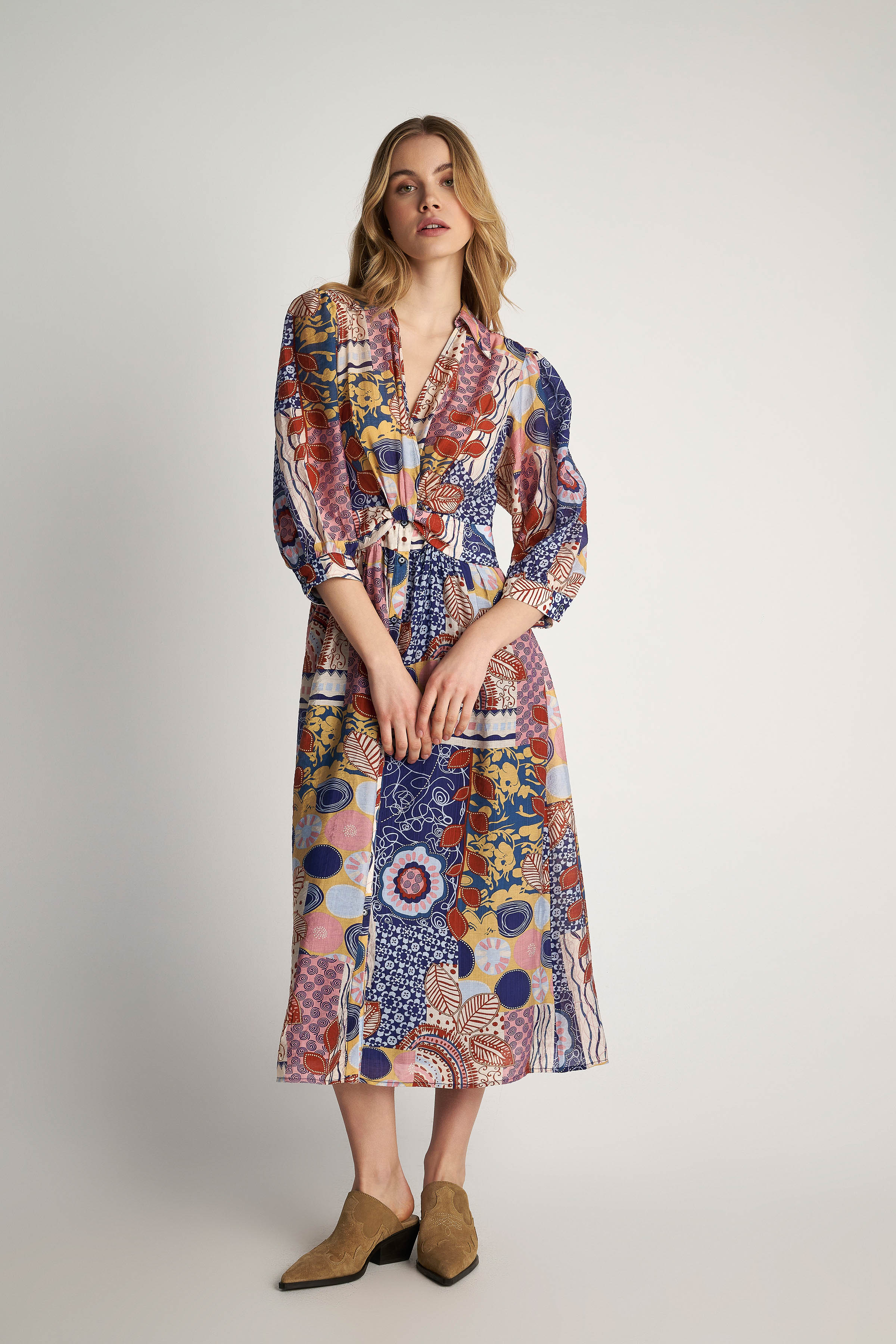  Φόρεμα midi patchwork - 5207251964708 2025