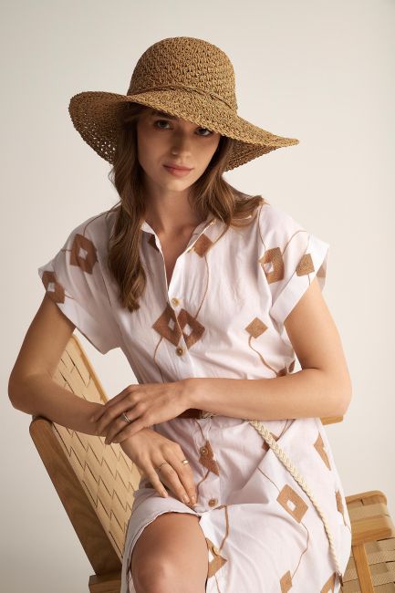 Brimmed hat - Natural