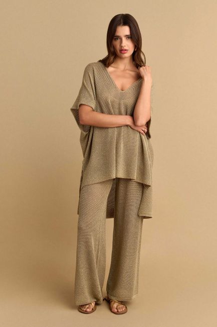 Resort lurex top - Gold