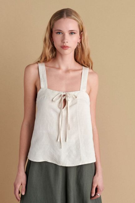 Linen top - Natural