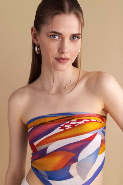 Colorful-patterned wrap - Multicolor