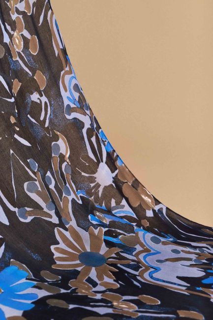 Abstract floral-print scarf - Multicolor