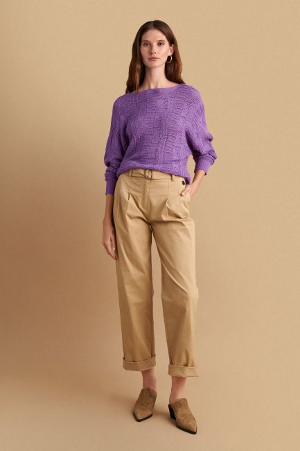 Fine-knit blouse - Lilac