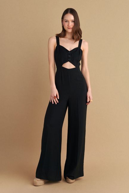 Ολόσωμη φόρμα με cut-out - Black
