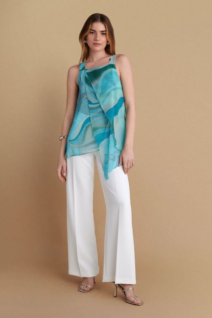 Sheer printed top - Multicolor