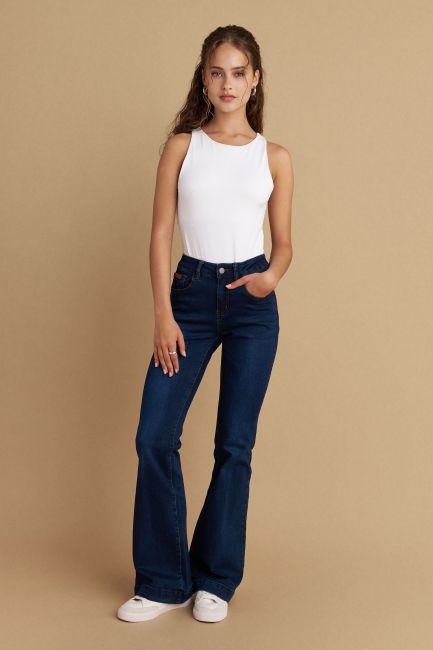 Bell-bottom jeans - Blue