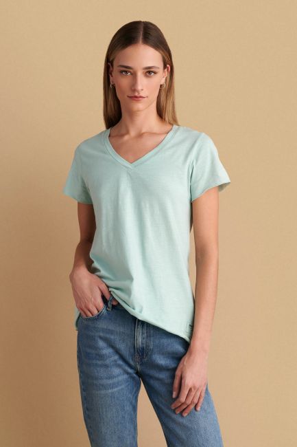 T-shirt μονόχρωμο - Wasabi